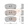 704-21073P IAP QUALITY PARTS Комплект гальмівних колодок дисковий гальм