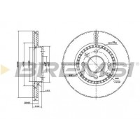 CD7096V BREMSI Гальмівний диск