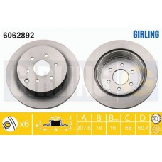 6062892 GIRLING Гальмівний диск