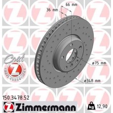 150.3478.52 ZIMMERMANN Гальмівний диск