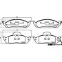 8DB 355 008-661 HELLA КомплеК т гальмівних колодок, дискове гальмо