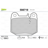 598719 VALEO Комплект гальмівних колодок дисковий гальм