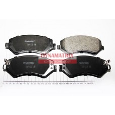 DBP1576 DYNAMATRIX Комплект гальмівних колодок дисковий гальм