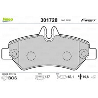 301728 VALEO Комплект гальмівних колодок дисковий гальм
