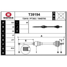 T39194 EAI Привідний вал
