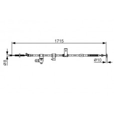 1 987 482 348 BOSCH Тросик, cтояночный тормоз
