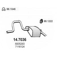 14.7036 ASSO Глушник вихлопних газів кінцевий
