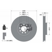 BDS1094 BENDIX Braking Гальмівний диск