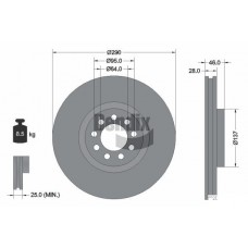 BDS1094 BENDIX Braking Гальмівний диск