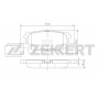 BS-1995 ZEKKERT Комплект гальмівних колодок дисковий гальм