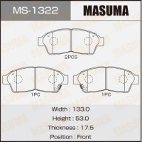 MS-1322 MASUMA Комплект гальмівних колодок