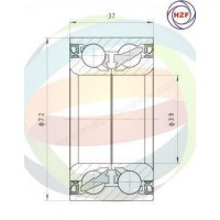 70-010103 MULTIPARTS Комплект підшипника ступиці колеса