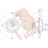 78RBD24086 R BRAKE Гальмівний диск
