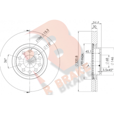 78RBD24086 R BRAKE Гальмівний диск