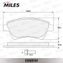 E500141 MILES Комплект гальмівних колодок дисковий гальм