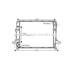 AU2197 AVA QUALITY COOLING Радіатор охолодження двигуна