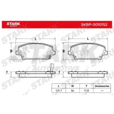 SKBP-0010152 Stark Комплект гальмівних колодок дисковий гальм