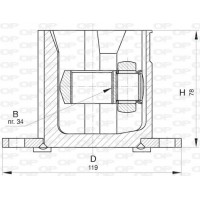 CVJ5832.20 OPEN PARTS Шарнирный комплект, Привідний вал