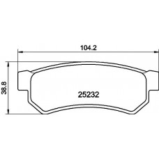 PCP1085 DON Комплект гальмівних колодок дисковий гальм