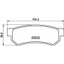 8DB 355 019-591 HELLA Комплект гальмівних колодок дисковий гальм