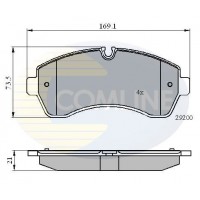 CBP01569 COMLINE Комплект гальмівних колодок дисковий гальм