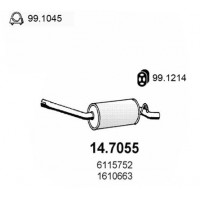 14.7055 ASSO Глушник вихлопних газів кінцевий
