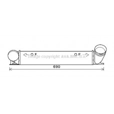 BWA4482 AVA QUALITY COOLING Интеркулер