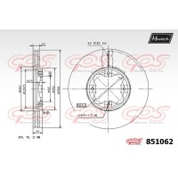 851062 MAXTECH Гальмівний диск