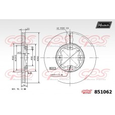 851062 MAXTECH Гальмівний диск