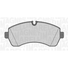 363916060647 MAGNETI MARELLI Комплект гальмівних колодок дисковий гальм