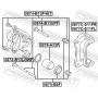 0874-B13F-KIT FEBEST Комплект напрямної гільзи