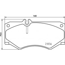 P 50 134 BREMBO Комплект гальмівних колодок дисковий гальм