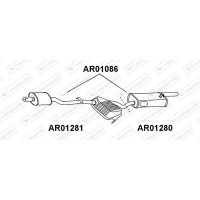 AR01086 VENEPORTE Глушник вихлопних газів кінцевий