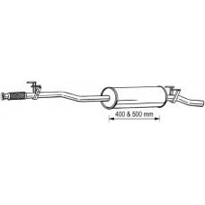 291-069 BOSAL Середній глушник вихлопних газів