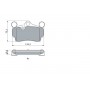 0 986 424 741 BOSCH КомплеК т гальмівних колодок, дискове гальмо