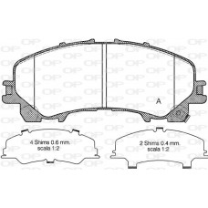 BPA1407.12 OPEN PARTS КомплеК т гальмівних колодок, дискове гальмо