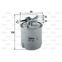587564 VALEO Паливний фільтр