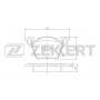 BS-1160 ZEKKERT Комплект гальмівних колодок дисковий гальм