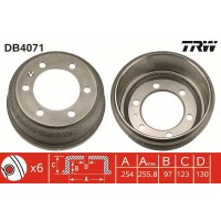 DB4071 TRW Гальмівний барабан