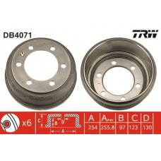 DB4071 TRW Гальмівний барабан