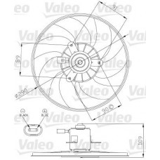 696286 VALEO Вентилятор охолодження двигуна