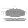 TX 10-80 TOMEX Brakes Комплект гальмівних колодок дисковий гальм
