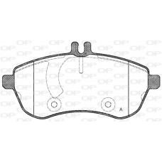 BPA1301.00 OPEN PARTS Комплект гальмівних колодок дисковий гальм