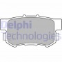 LP1507 DELPHI Комплект гальмівних колодок дисковий гальм
