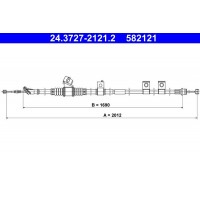 24.3727-2121.2 ATE Тросик, cтояночный тормоз