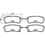 8DB 355 019-541 HELLA Комплект гальмівних колодок, дискове гальмо