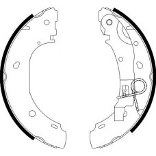 8DB 355 002-681 HELLA PAGID Комплект гальмівних колодок