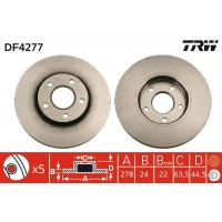 DF4277 TRW Гальмівний диск