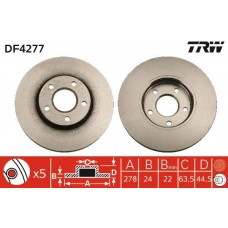 DF4277 TRW Гальмівний диск