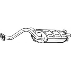 163-349 BOSAL Глушник вихлопних газів кінцевий